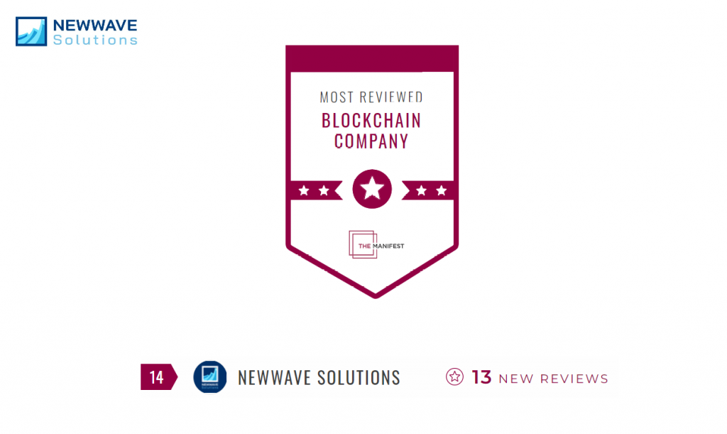 Newwave Solutions - Best Reviewed Blockchain Developer 2022 by The Manifest