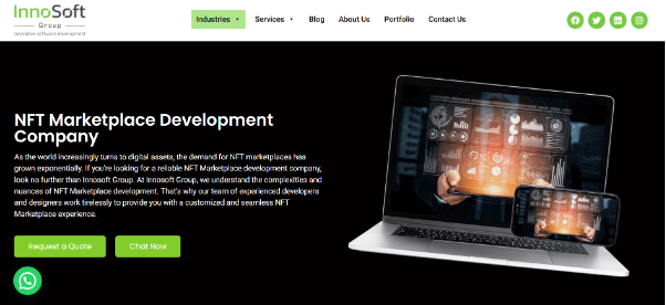 Innosoft Group：繁栄するNFTエコシステムのための専門的なNFTマーケットプレイス開発サービス